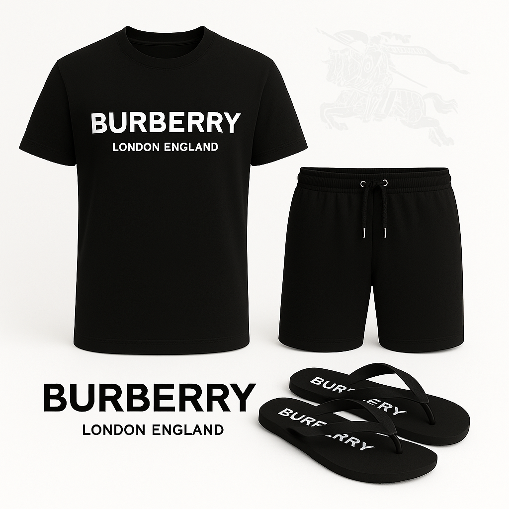 COMBO LUXURY T-SHIRT + SHORT + Flip Flop-2025 LX-TSSD2025065