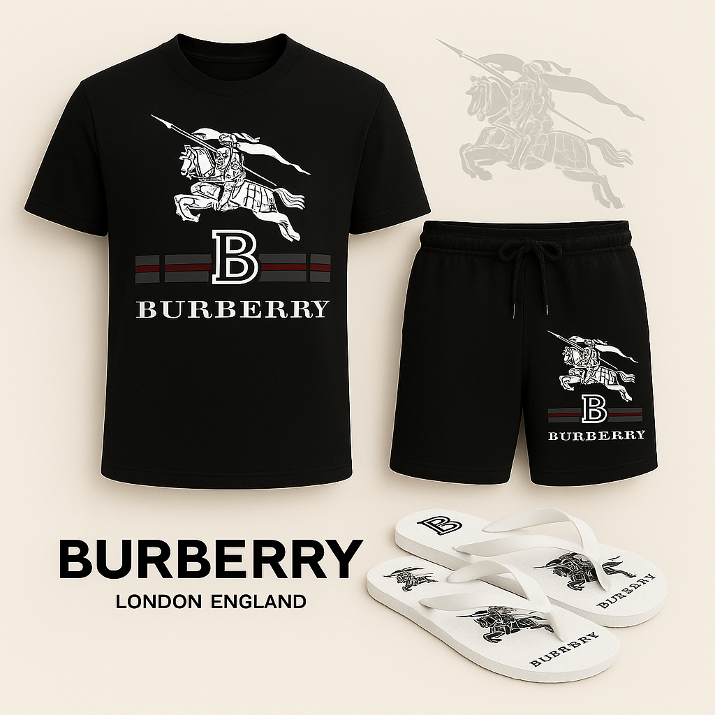 COMBO LUXURY T-SHIRT + SHORT + Flip Flop-2025 LX-TSSD2025066