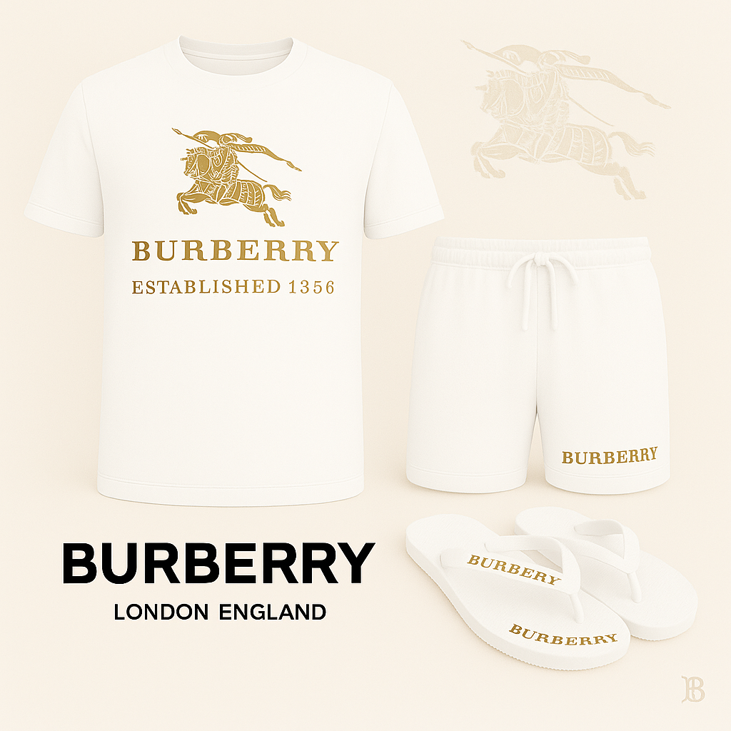 COMBO LUXURY T-SHIRT + SHORT + Flip Flop-2025 LX-TSSD2025068