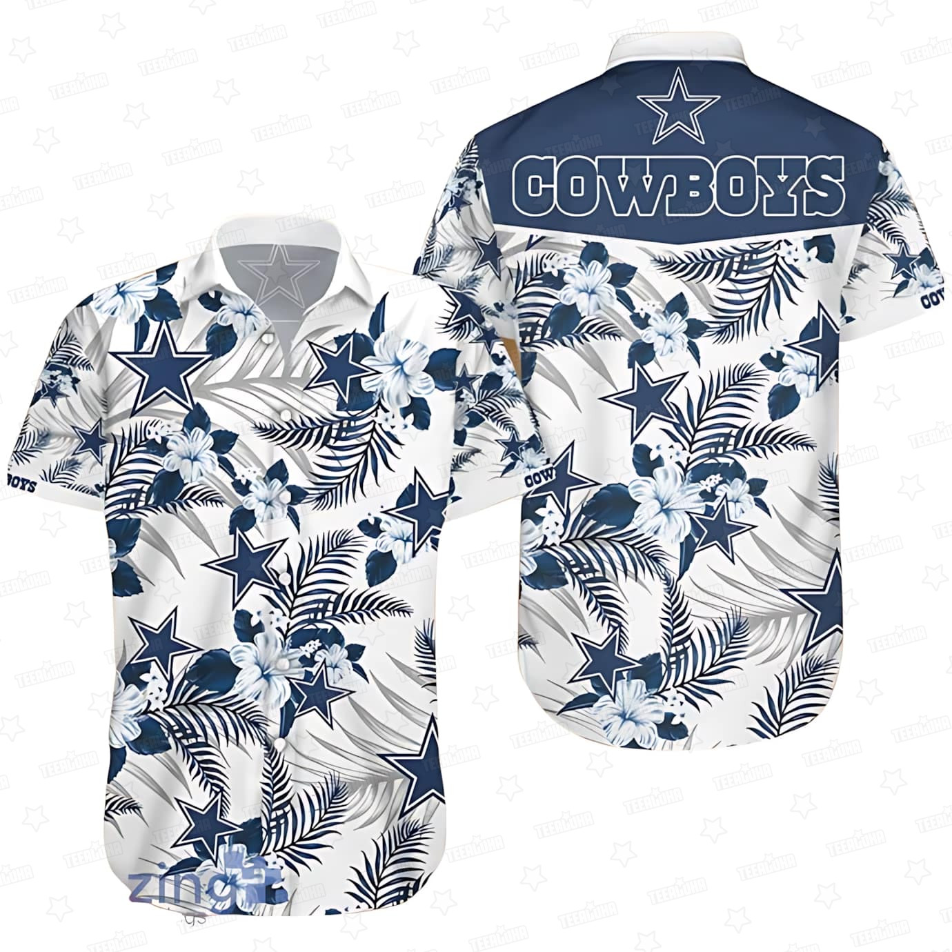 Dallas Cowboys Tropical Breeze Hawaiian Shirt – TeeAloha