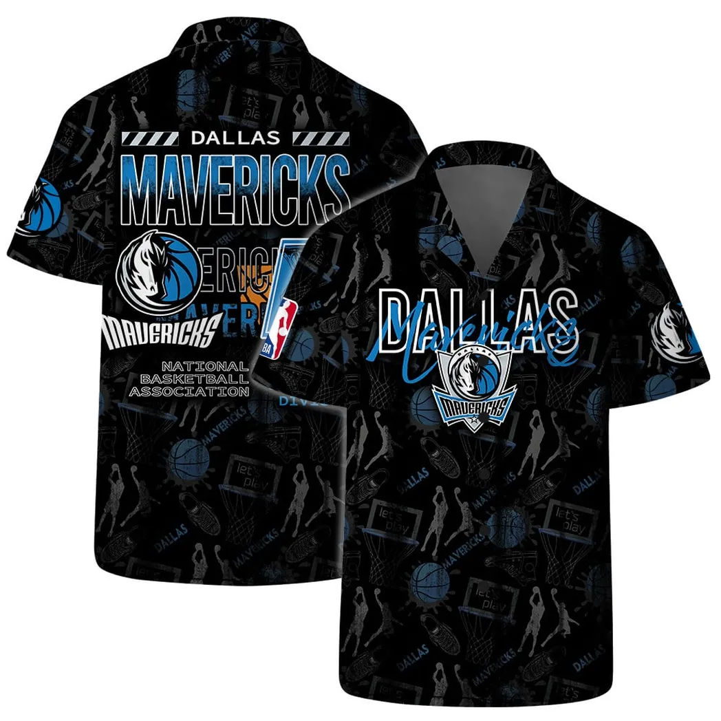 Dallas Mavericks Basketball Court Hawaiian Shirt – TeeAloha