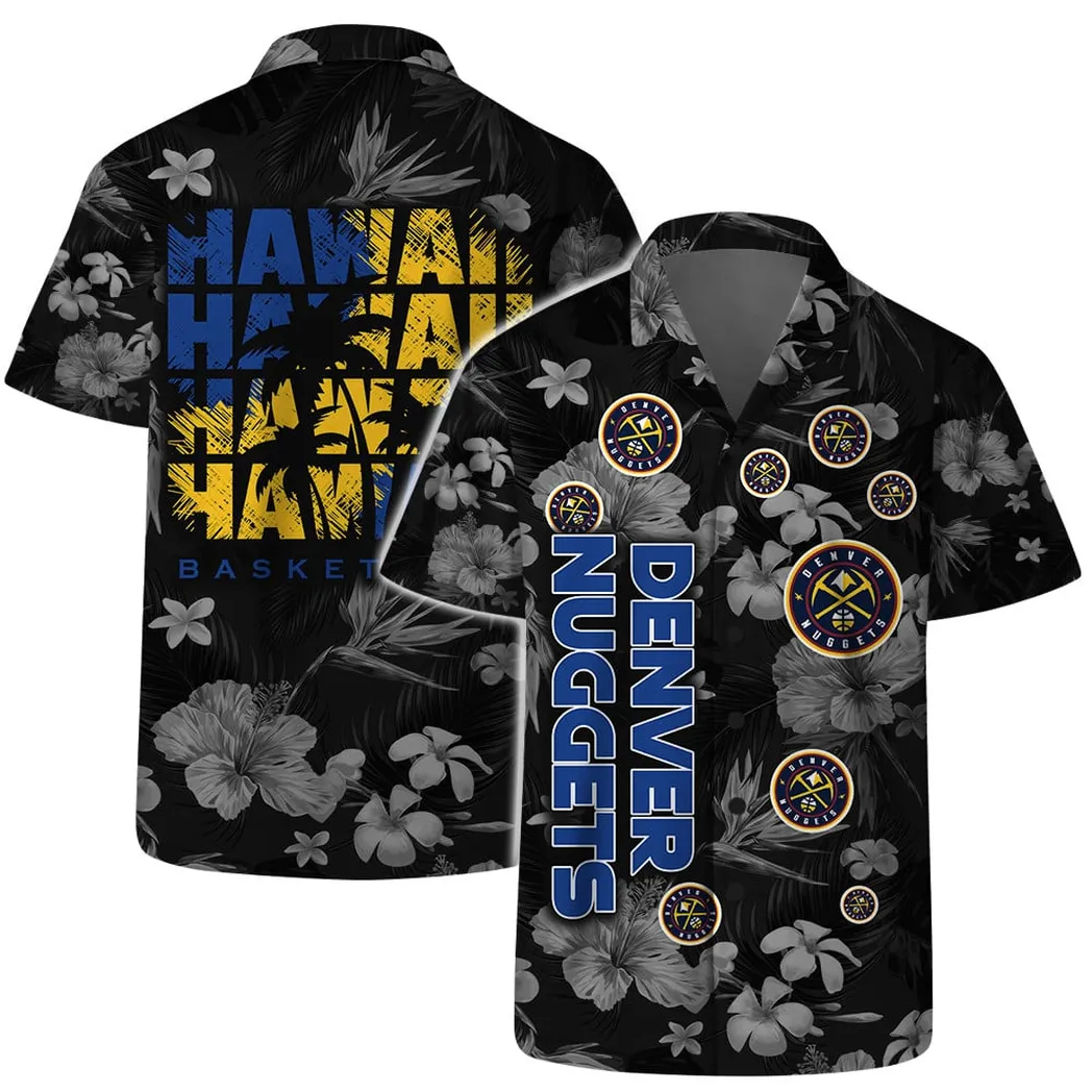 Denver Nuggets Hawaiian Bloom Floral Hawaiian Shirt – TeeAloha