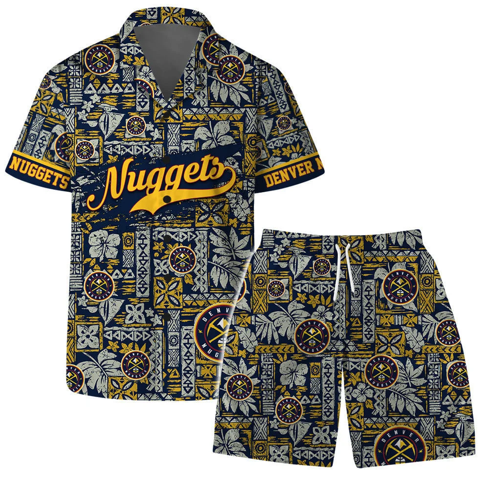 Denver Nuggets Polynesian Sunset Hawaiian Shirt – TeeAloha