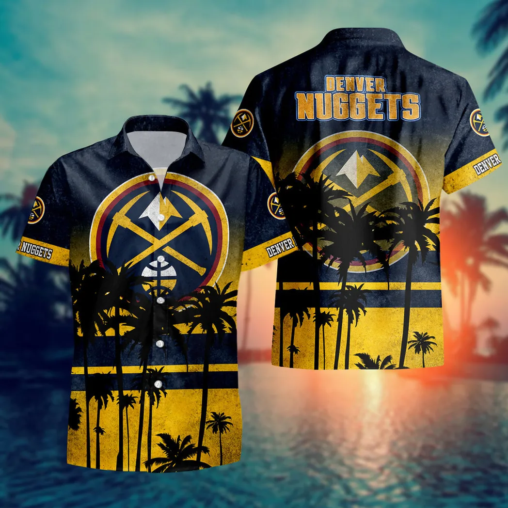 Denver Nuggets Sunset Palm Breeze Hawaiian Shirt – TeeAloha