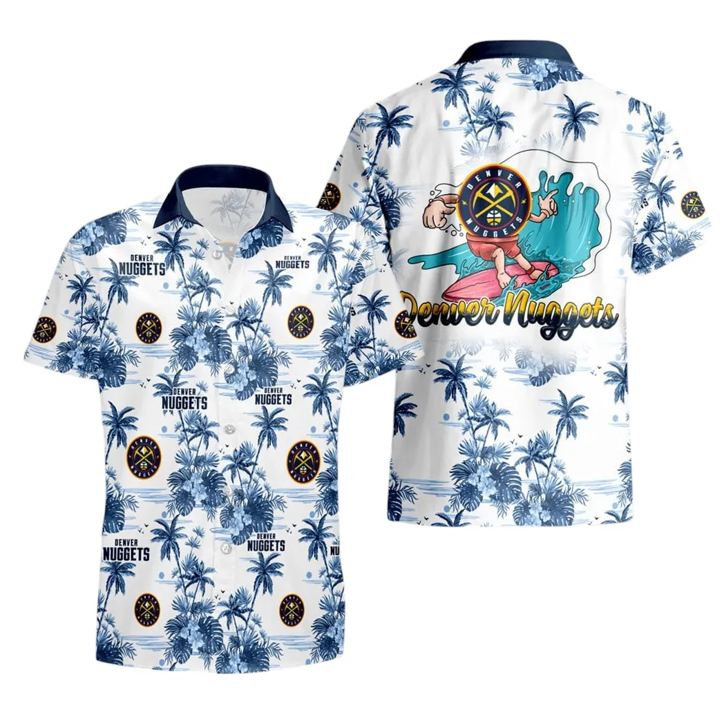 Denver Nuggets Surf’s Up Tropical Hawaiian Shirt – TeeAloha