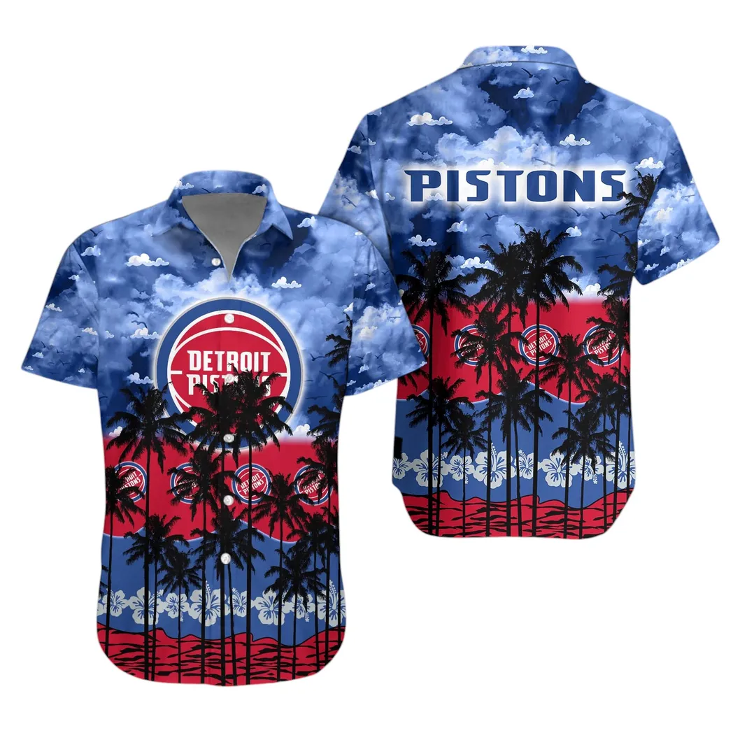 Detroit Pistons Tropical Breeze Hawaiian Shirt – TeeAloha