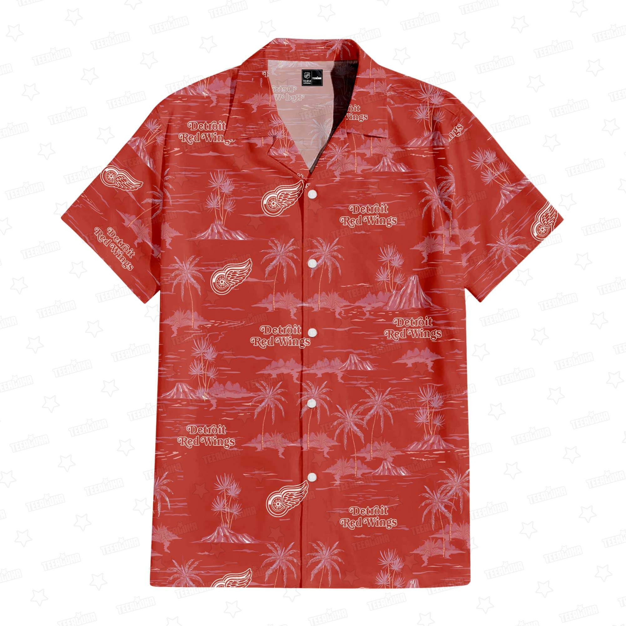 Detroit Red Wings Island Breeze Hawaiian Shirt – TeeAloha