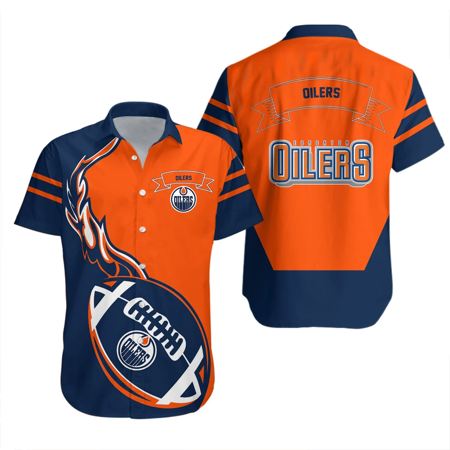 Edmonton Oilers Fireball Fantasy Hawaiian Shirt – TeeAloha