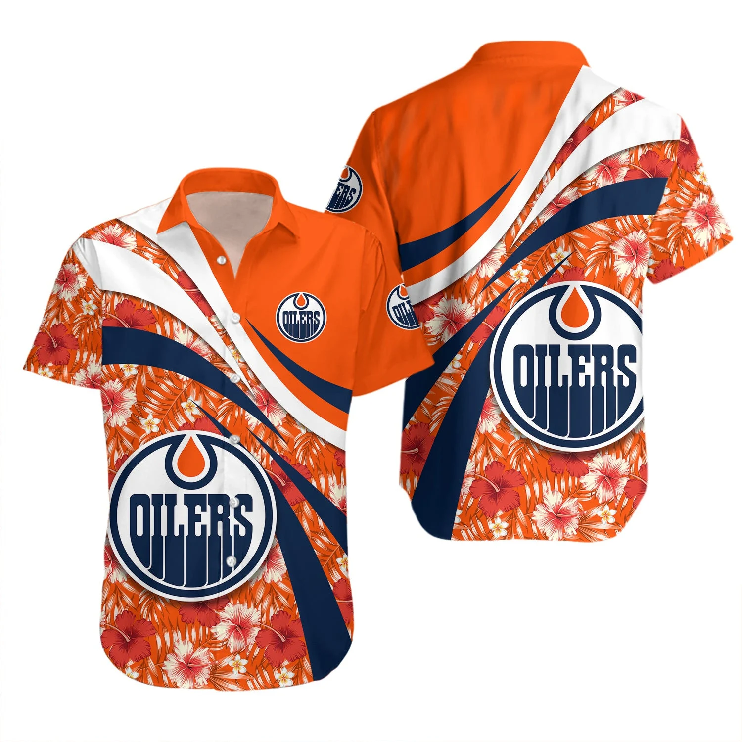 Edmonton Oilers Island Vibes Hawaiian Shirt – TeeAloha