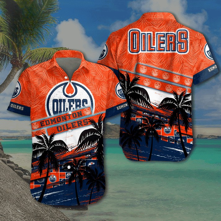 Edmonton Oilers Tropical Breeze Hawaiian Shirt – TeeAloha