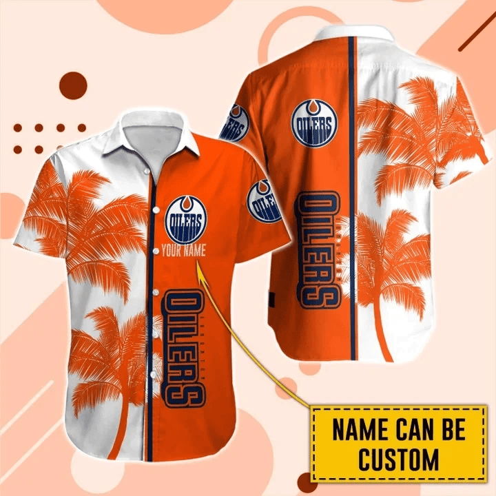 Edmonton Oilers Tropical Sunset Palm Hawaiian Shirt – TeeAloha