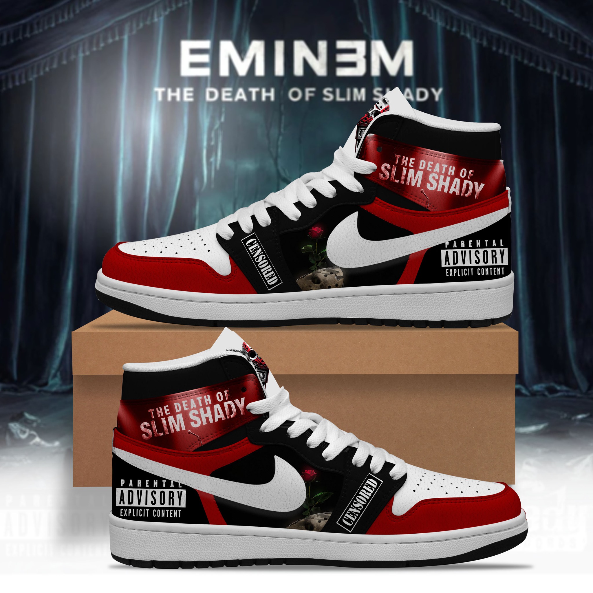 Eminem’s Premium AJ1 Sneaker  Boots LZ 106127