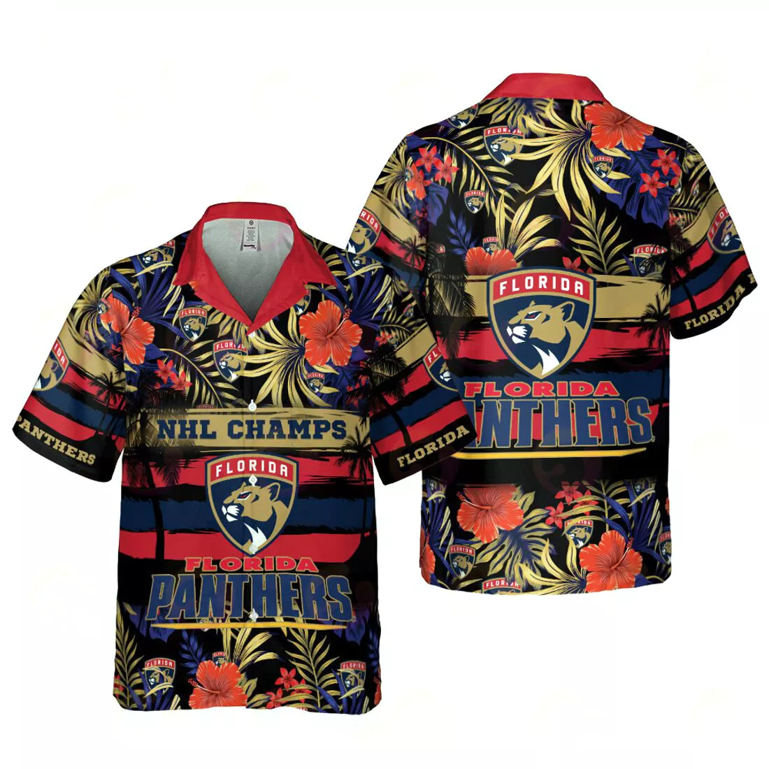 Florida Panthers Island Champion Hawaiian Shirt – TeeAloha