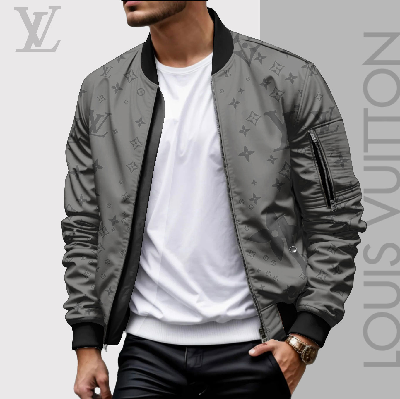 High Quality Limited Edition Bomber Jacket Luxury Brand Unisex 2025 LL240922004