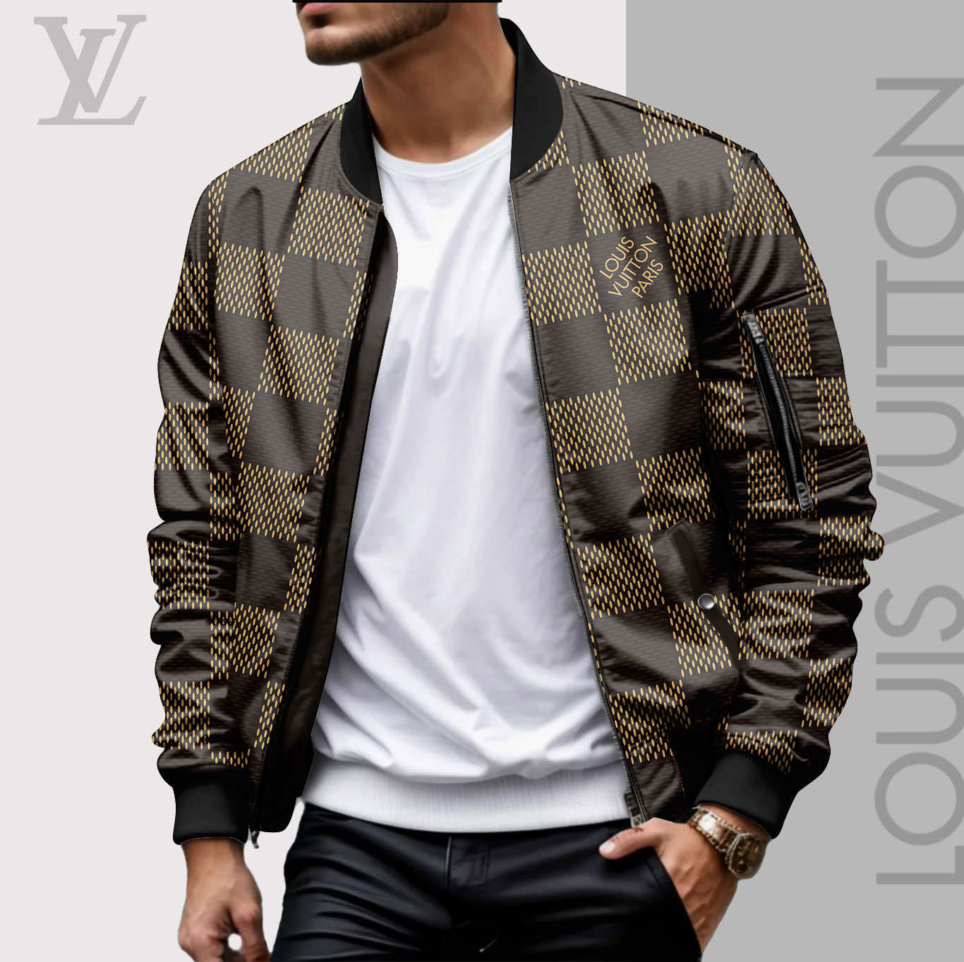 High Quality Limited Edition Bomber Jacket Luxury Brand Unisex 2025 LL240922007