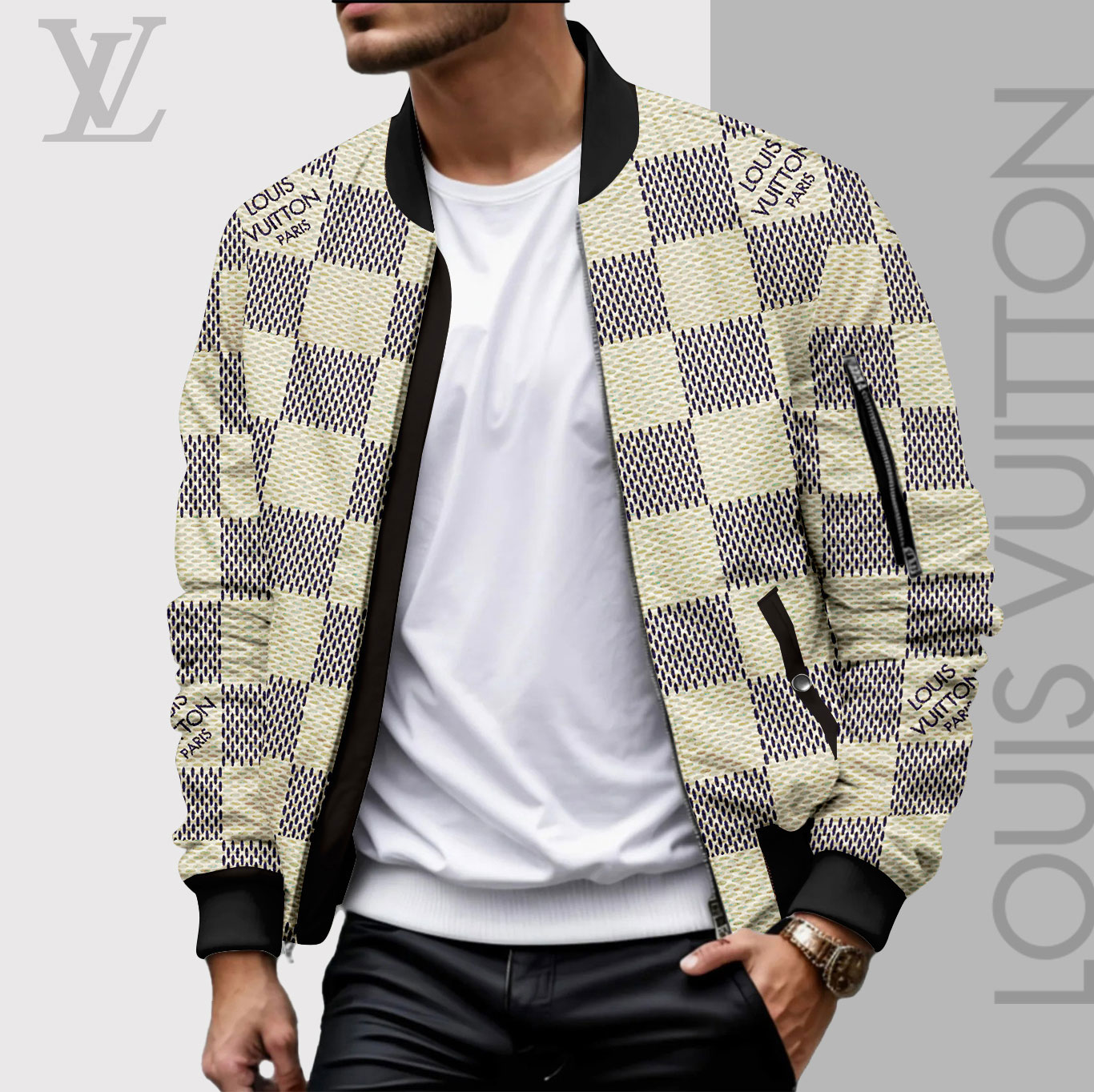 High Quality Limited Edition Bomber Jacket Luxury Brand Unisex 2025 LL240922008