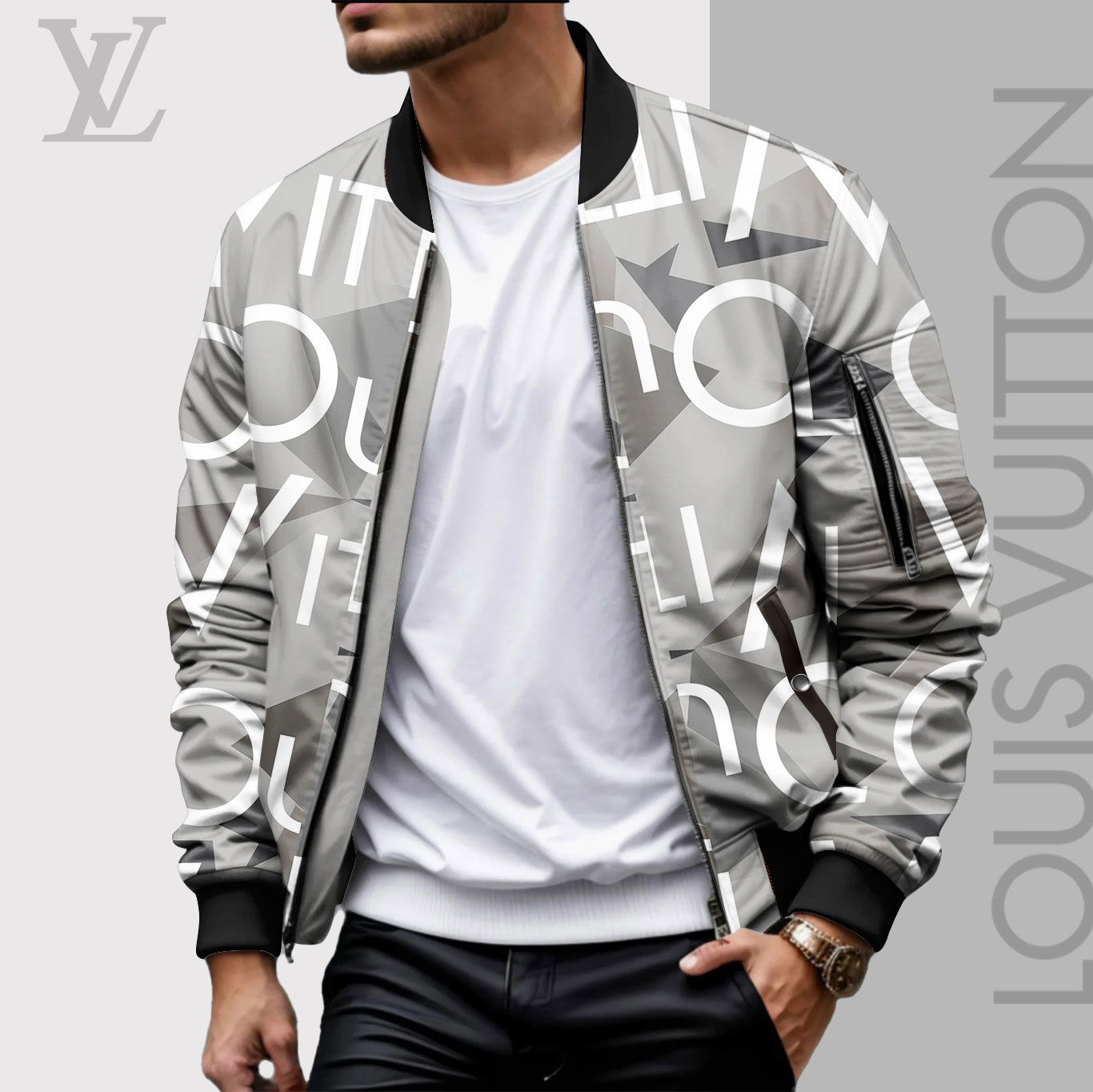 High Quality Limited Edition Bomber Jacket Luxury Brand Unisex 2025 LL240922009