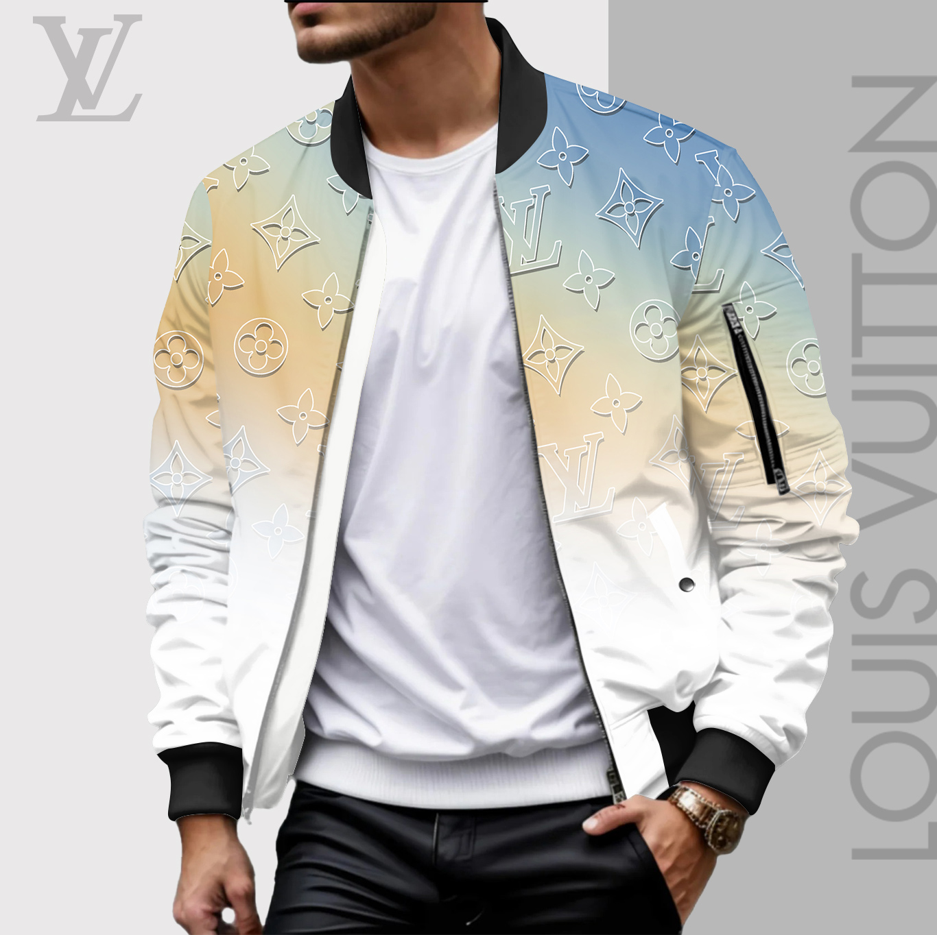 High Quality Limited Edition Bomber Jacket Luxury Brand Unisex 2025 LL240922014