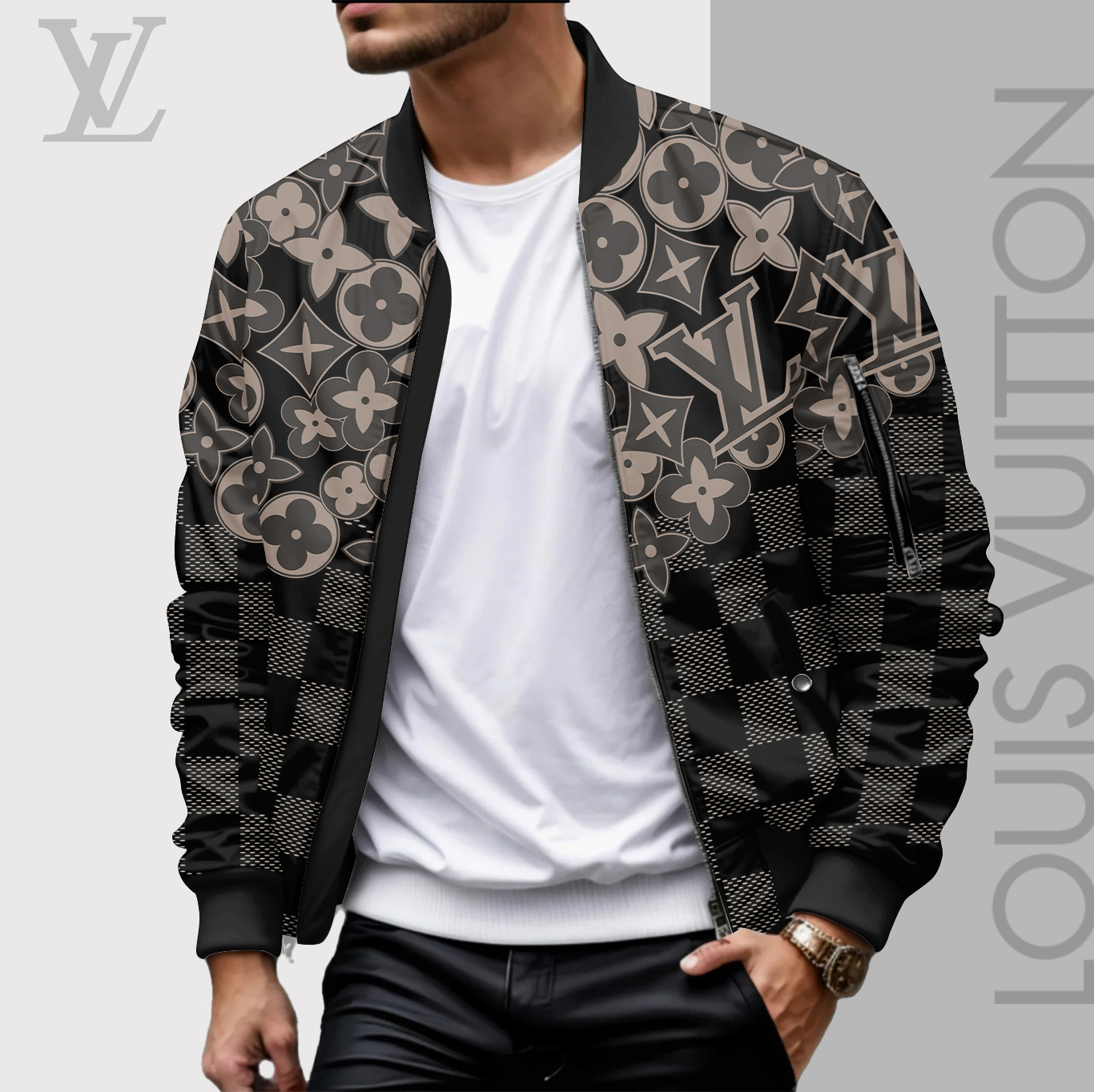 High Quality Limited Edition Bomber Jacket Luxury Brand Unisex 2025 LL240922015