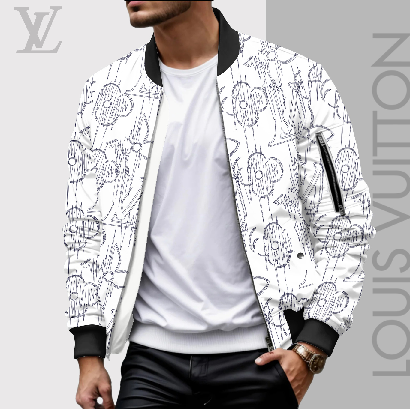 High Quality Limited Edition Bomber Jacket Luxury Brand Unisex 2025 LL240922017