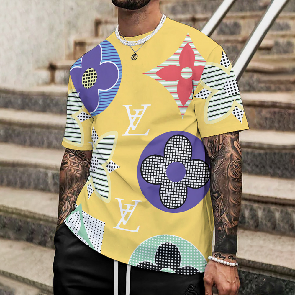 High Quality Printed Men’s 3D T-Shirt-HP240626010