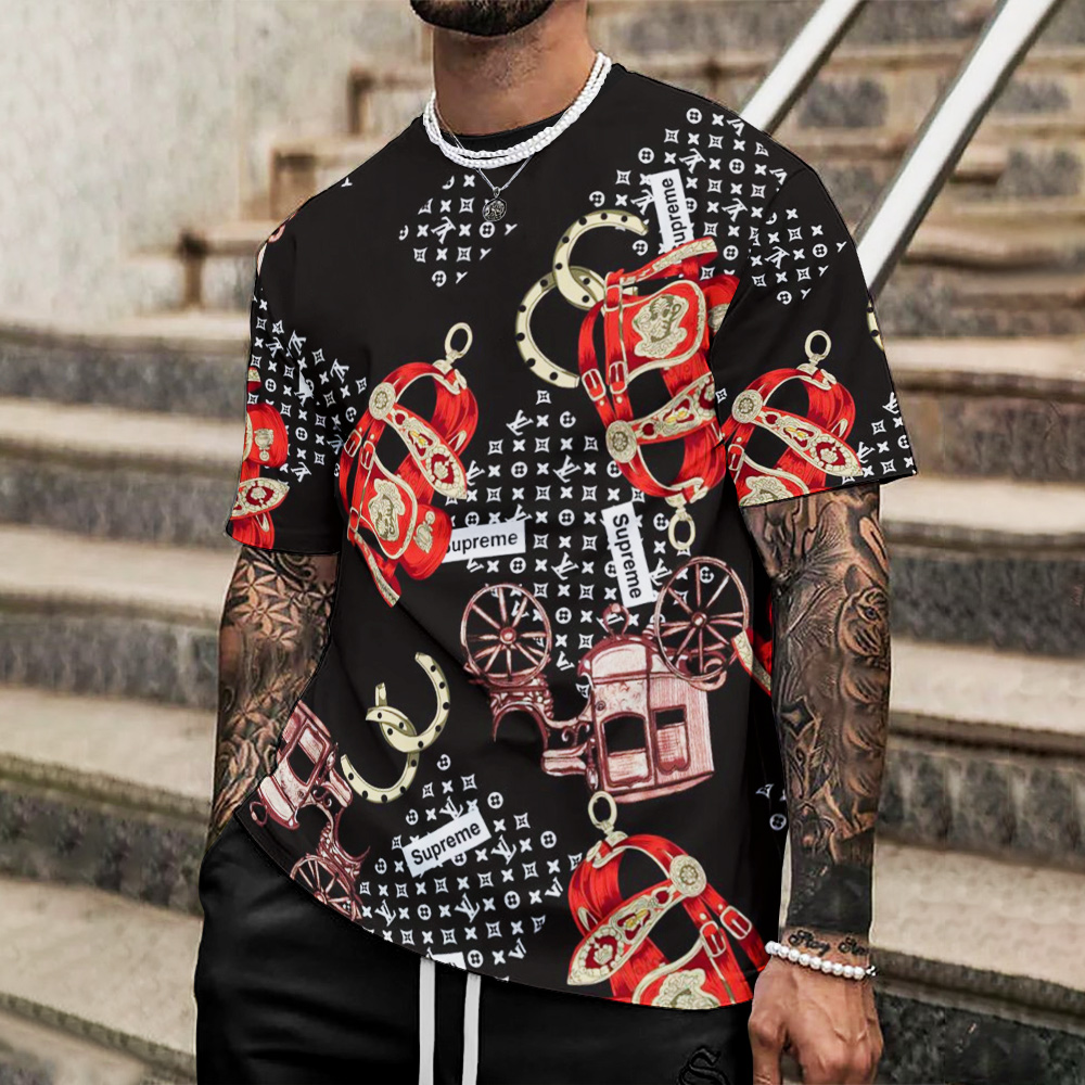 High Quality Printed Men’s 3D T-Shirt-HP240626024