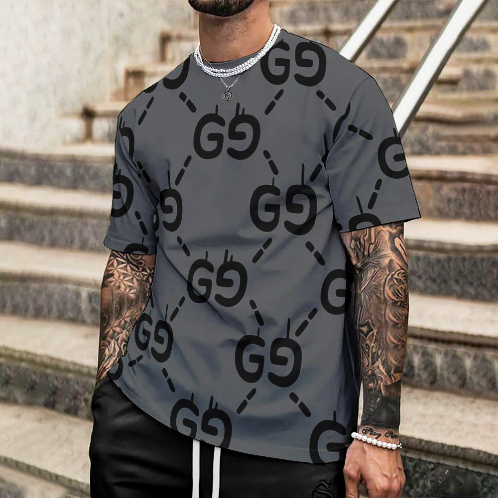 High Quality Luxury Brand Unisex T-Shirt 100% Cotton Hot Gift LLO240629003 High Quality Printed Men’s 3D T-Shirt-HP24062802