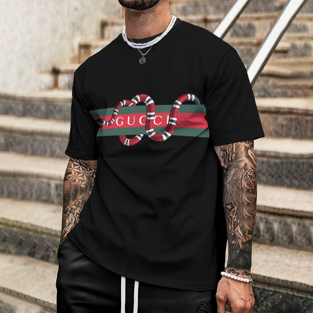 High Quality Luxury Brand Unisex T-Shirt 100% Cotton Hot Gift PEA12072403 High Quality Printed Men’s 3D T-Shirt-HP240628021