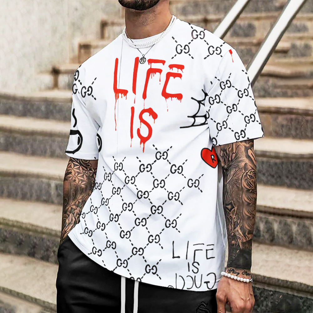 High Quality Printed Men’s 3D T-Shirt-HP240628030