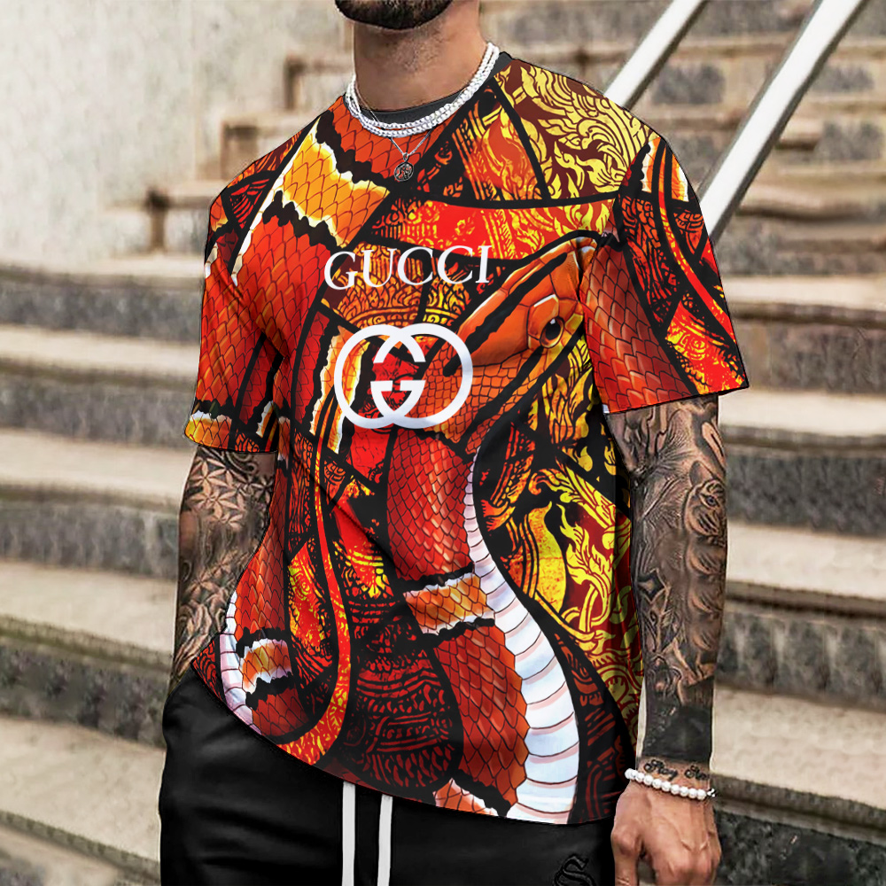 High Quality Printed Men’s 3D T-Shirt-HP240628040