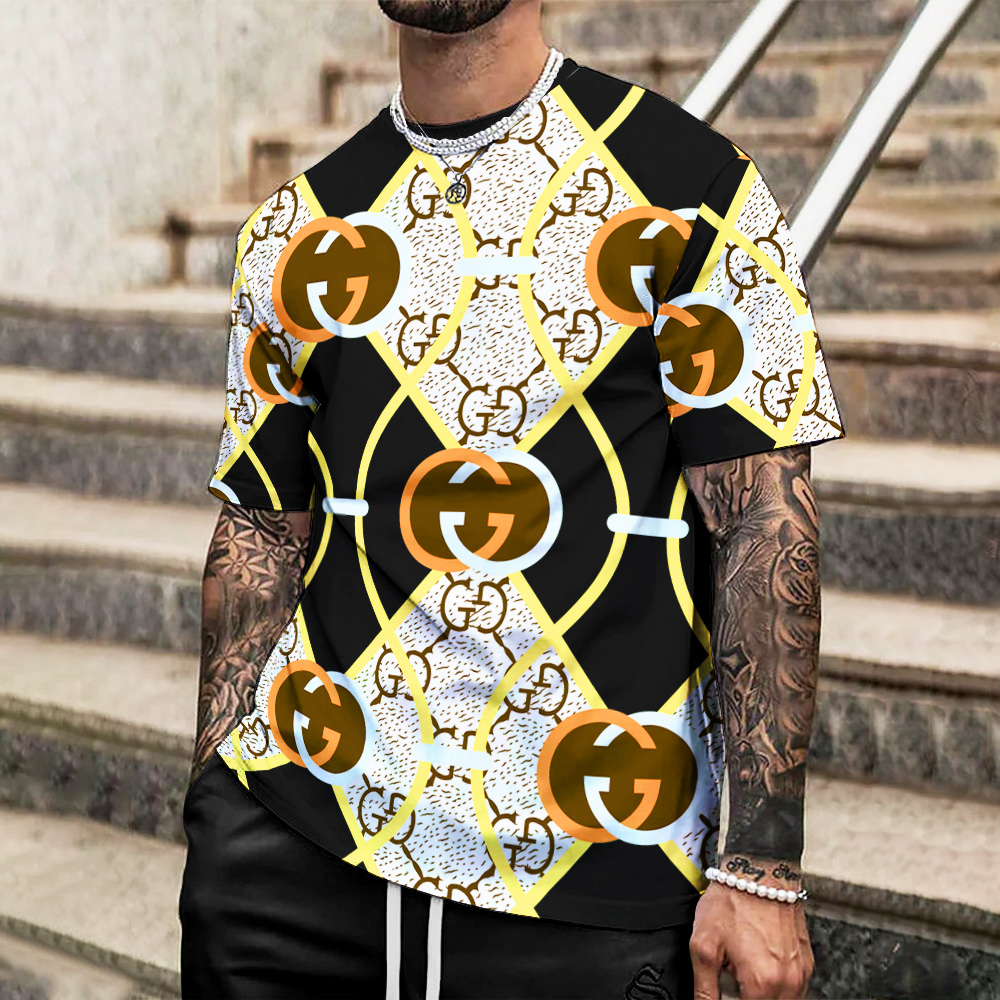 High Quality Printed Men’s 3D T-Shirt-HP24062808