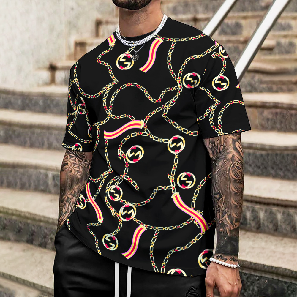 High Quality Printed Men’s 3D T-Shirt-HP24062809