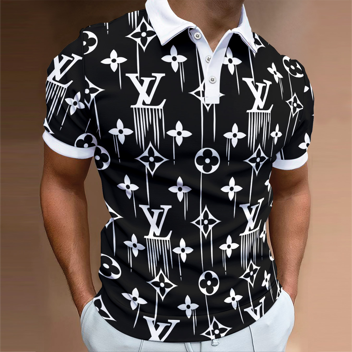 High Quality Printed Men’s Polo-Shirt-HP2406220015