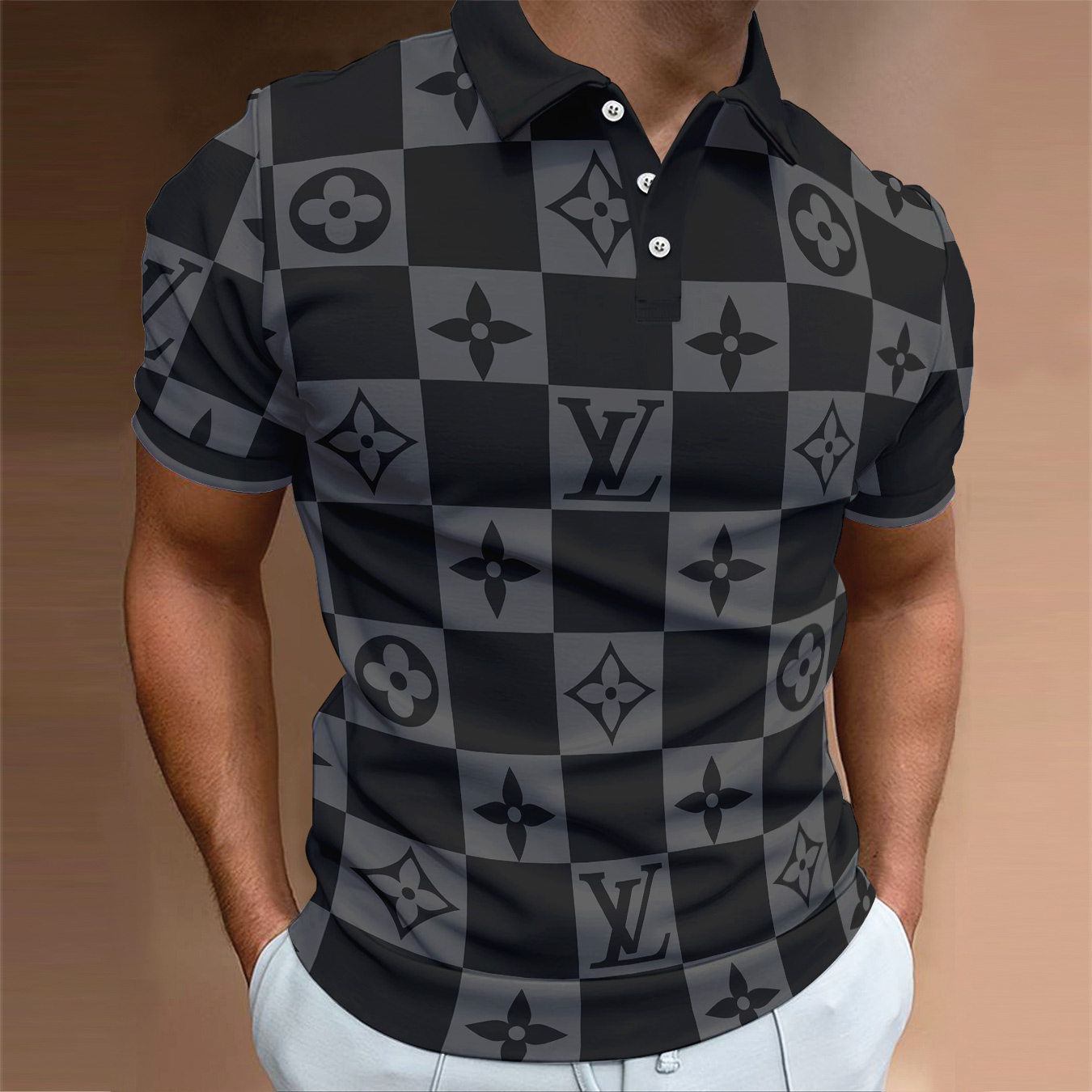 High Quality Printed Men’s Polo-Shirt-HP2406220016