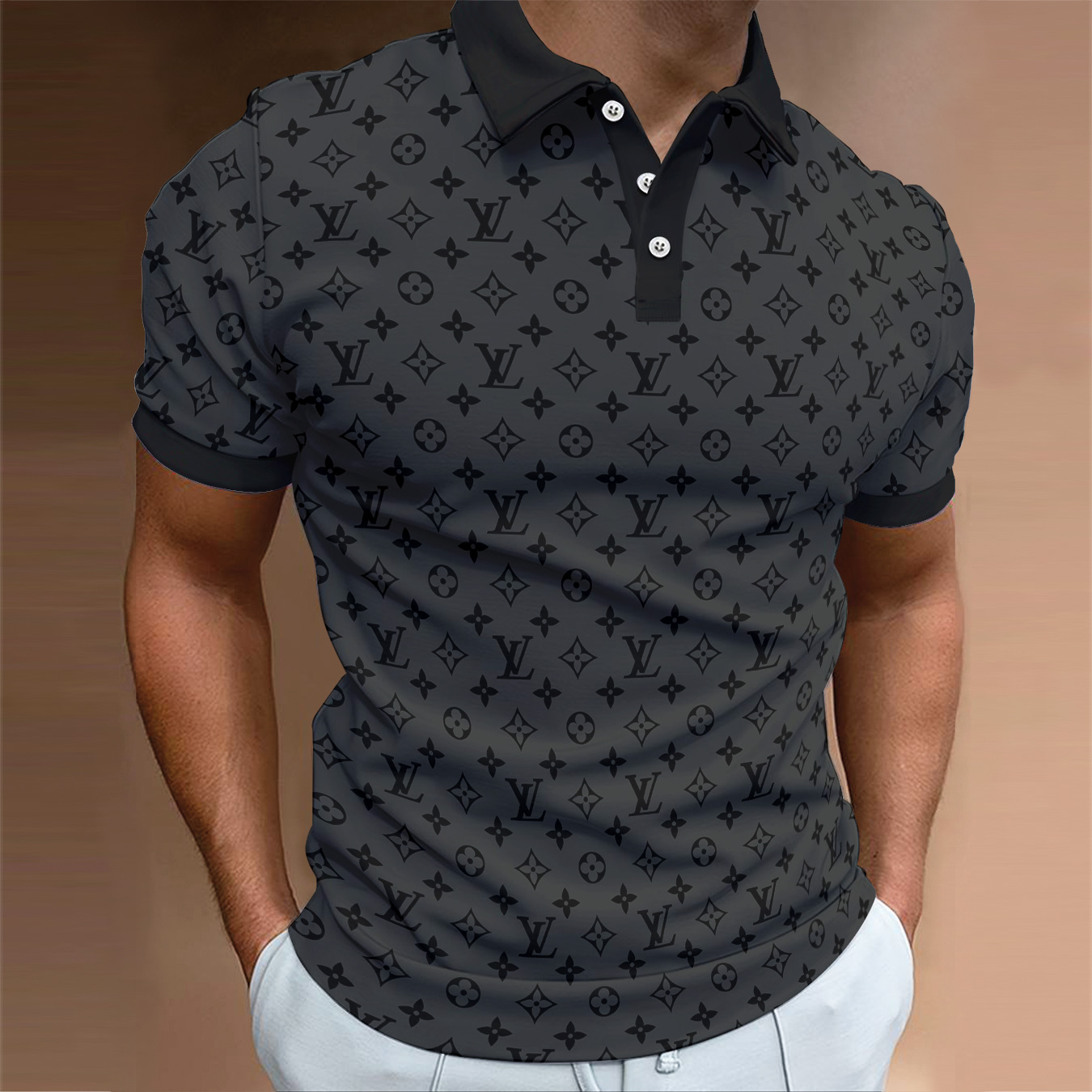 High Quality Printed Men’s Polo-Shirt-HP2406220017