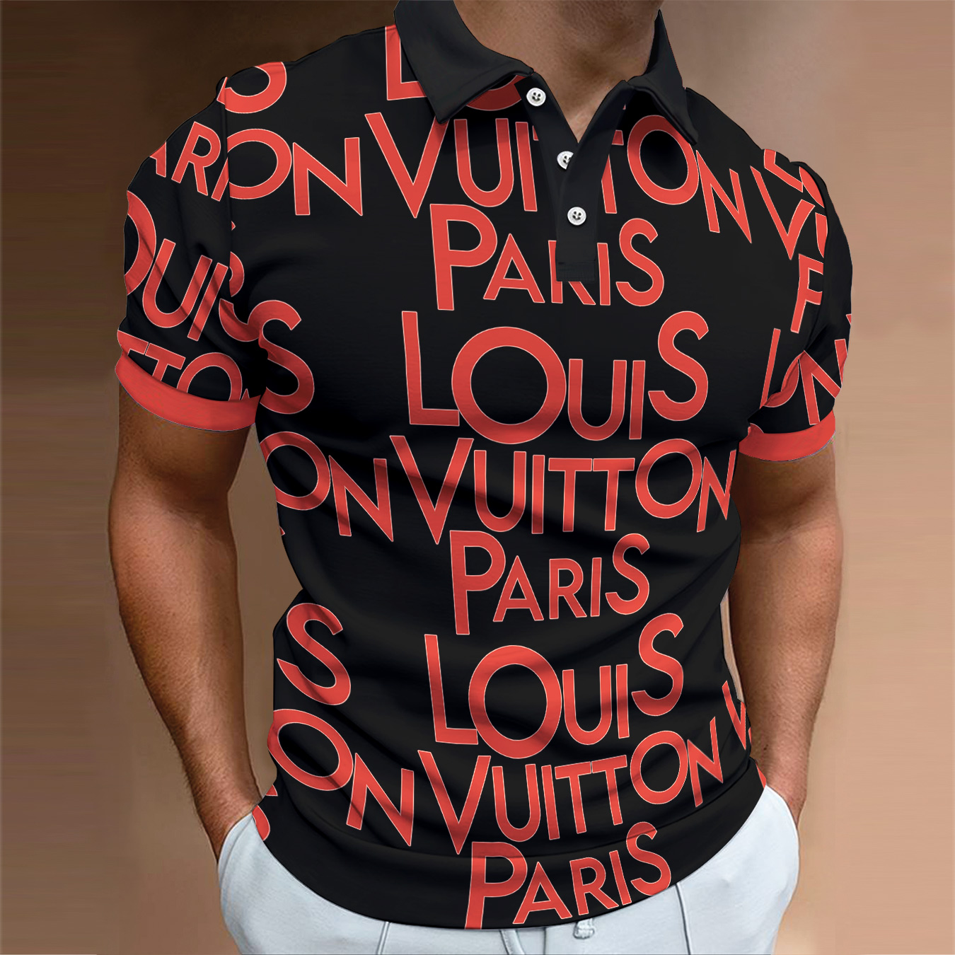 High Quality Printed Men’s Polo-Shirt-HP2406220018