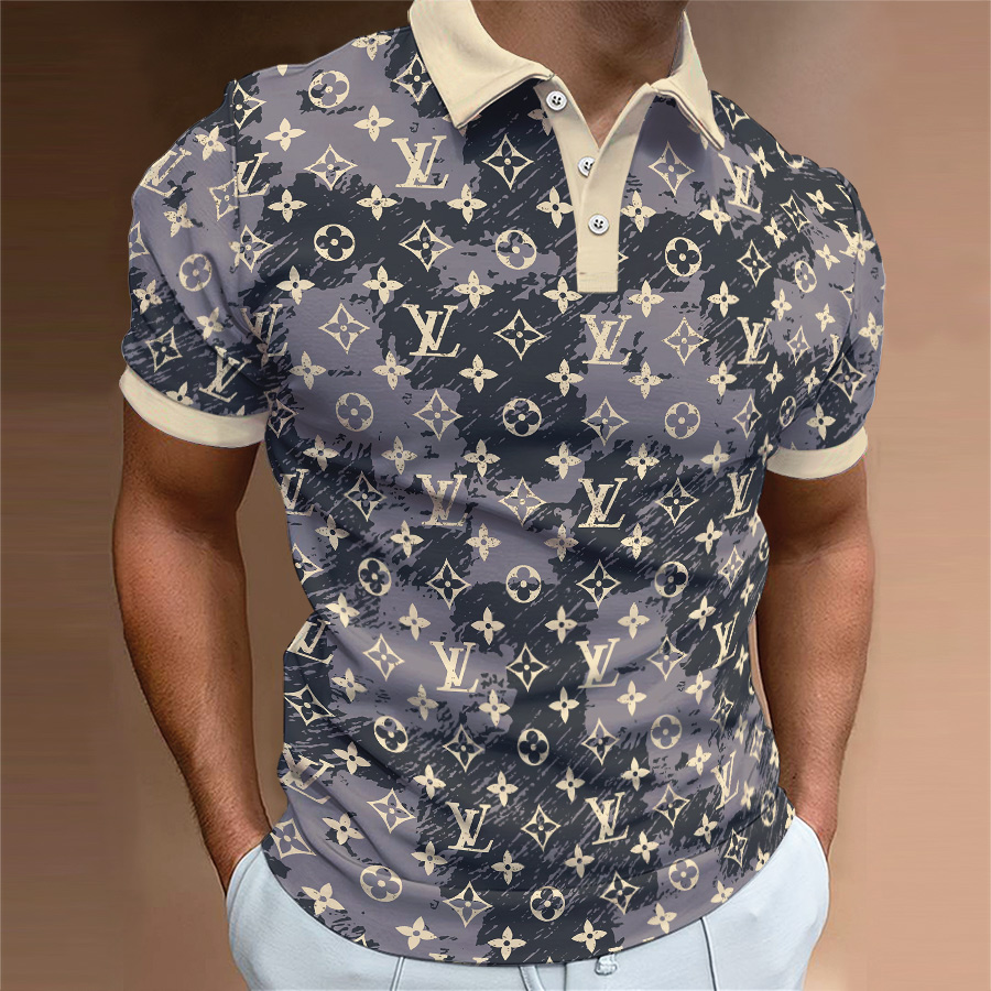 High Quality Printed Men’s Polo-Shirt-HP2406220019
