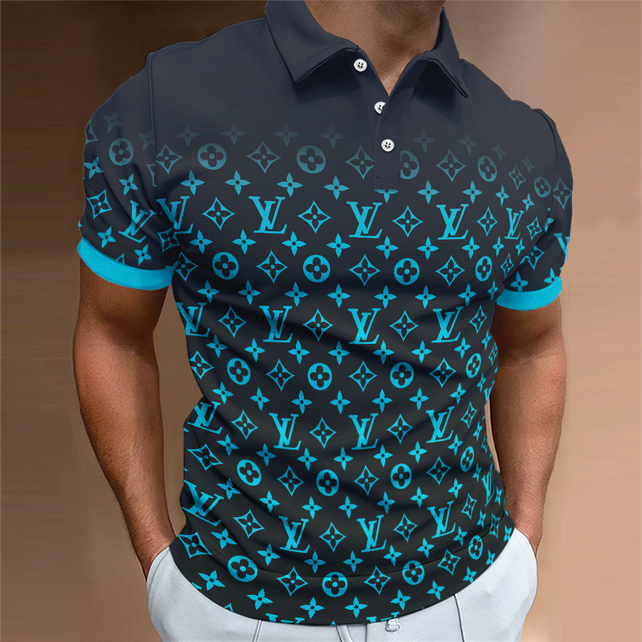 High Quality Printed Men’s Polo-Shirt-HP2406220024