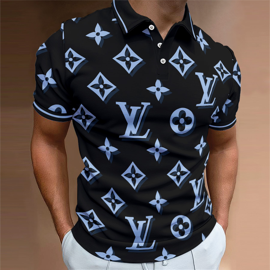 High Quality Printed Men’s Polo-Shirt-HP2406220028