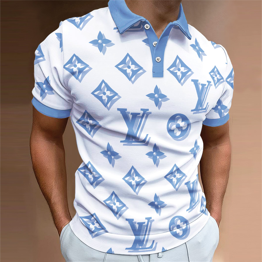 High Quality Printed Men’s Polo-Shirt-HP2406220029