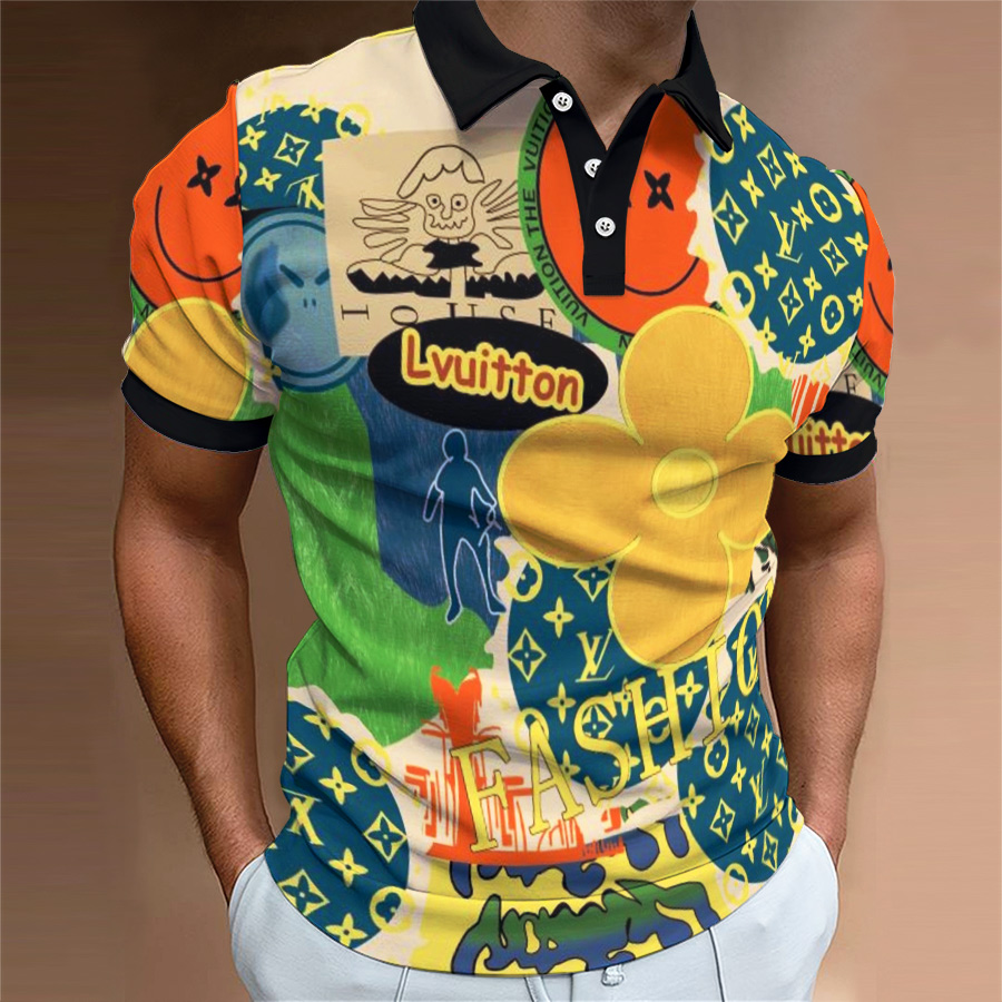High Quality Printed Men’s Polo-Shirt-HP2406220035