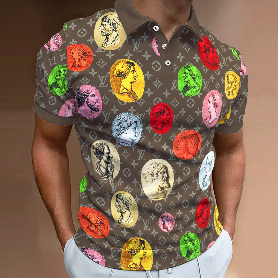 High Quality Printed Men’s Polo-Shirt-HP2406220036