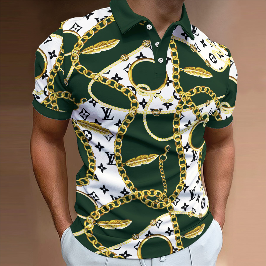 High Quality Printed Men’s Polo-Shirt-HP2406220037