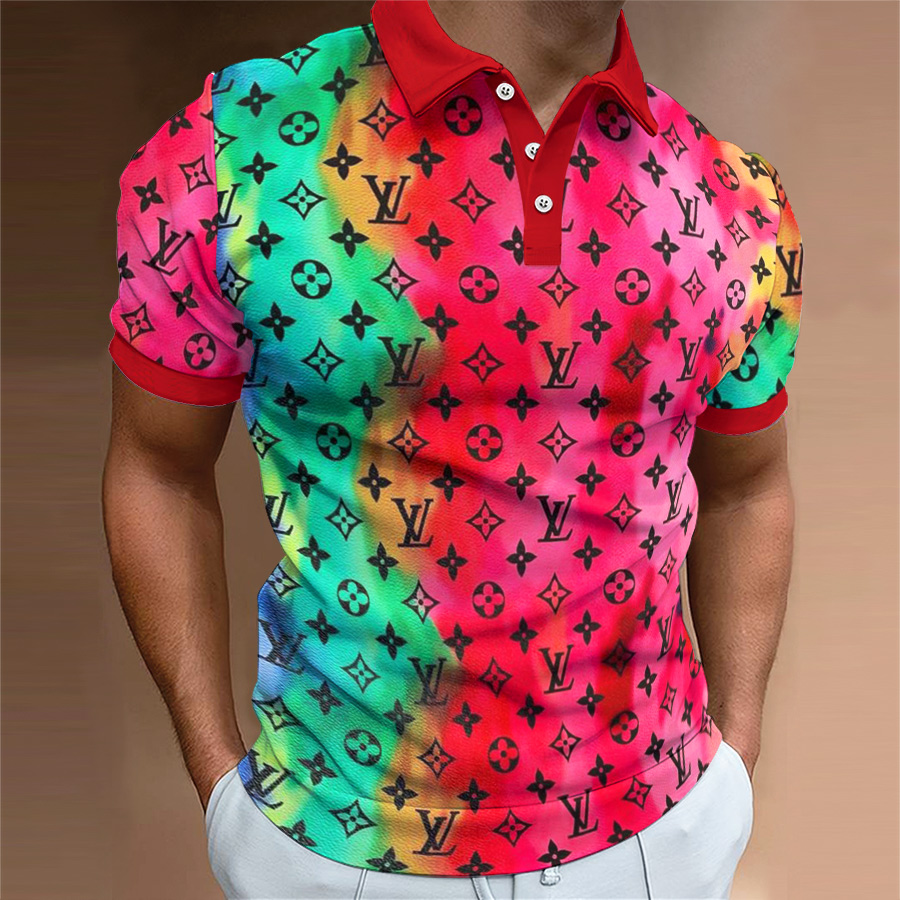 High Quality Printed Men’s Polo-Shirt-HP2406220043