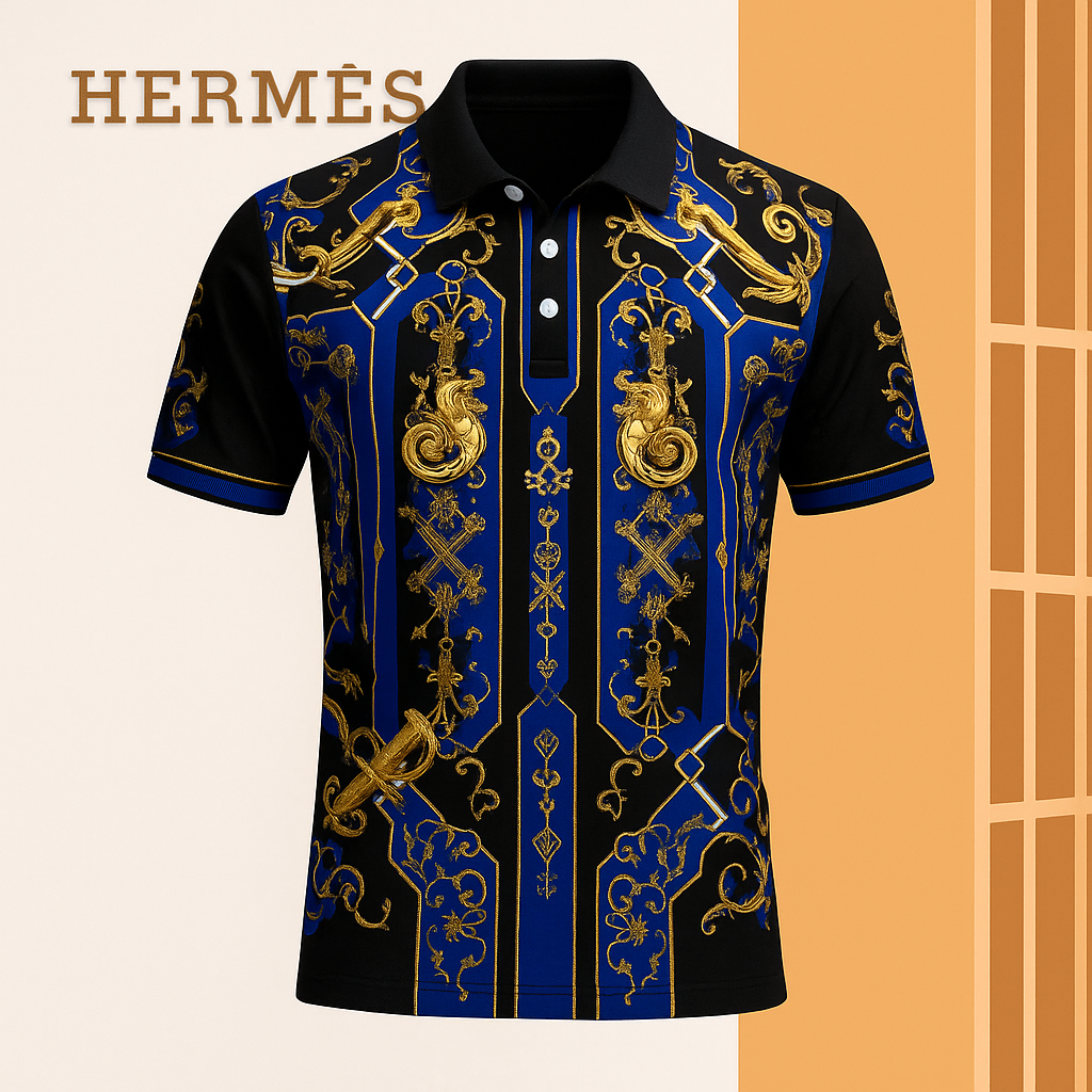 High Quality Printed Men’s Polo-Shirt-LX-PLHM2025087