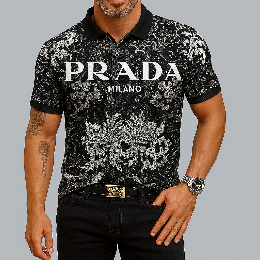 High Quality Printed Men’s Polo-Shirt-LX0104013