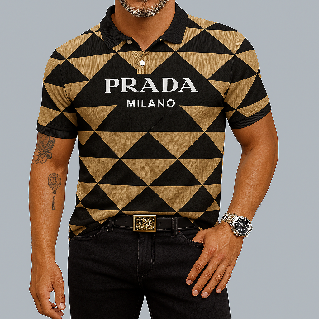 High Quality Printed Men’s Polo-Shirt-LX010405