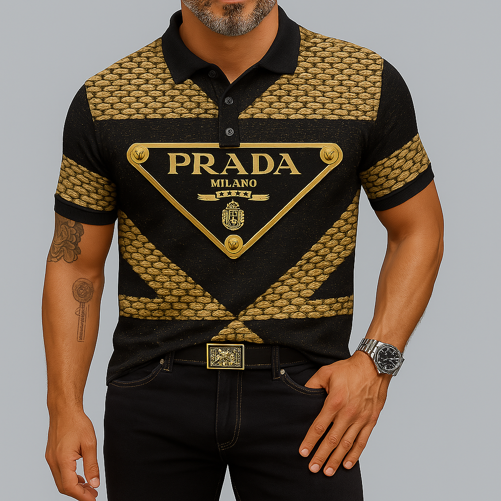 High Quality Printed Men’s Polo-Shirt-LX010409