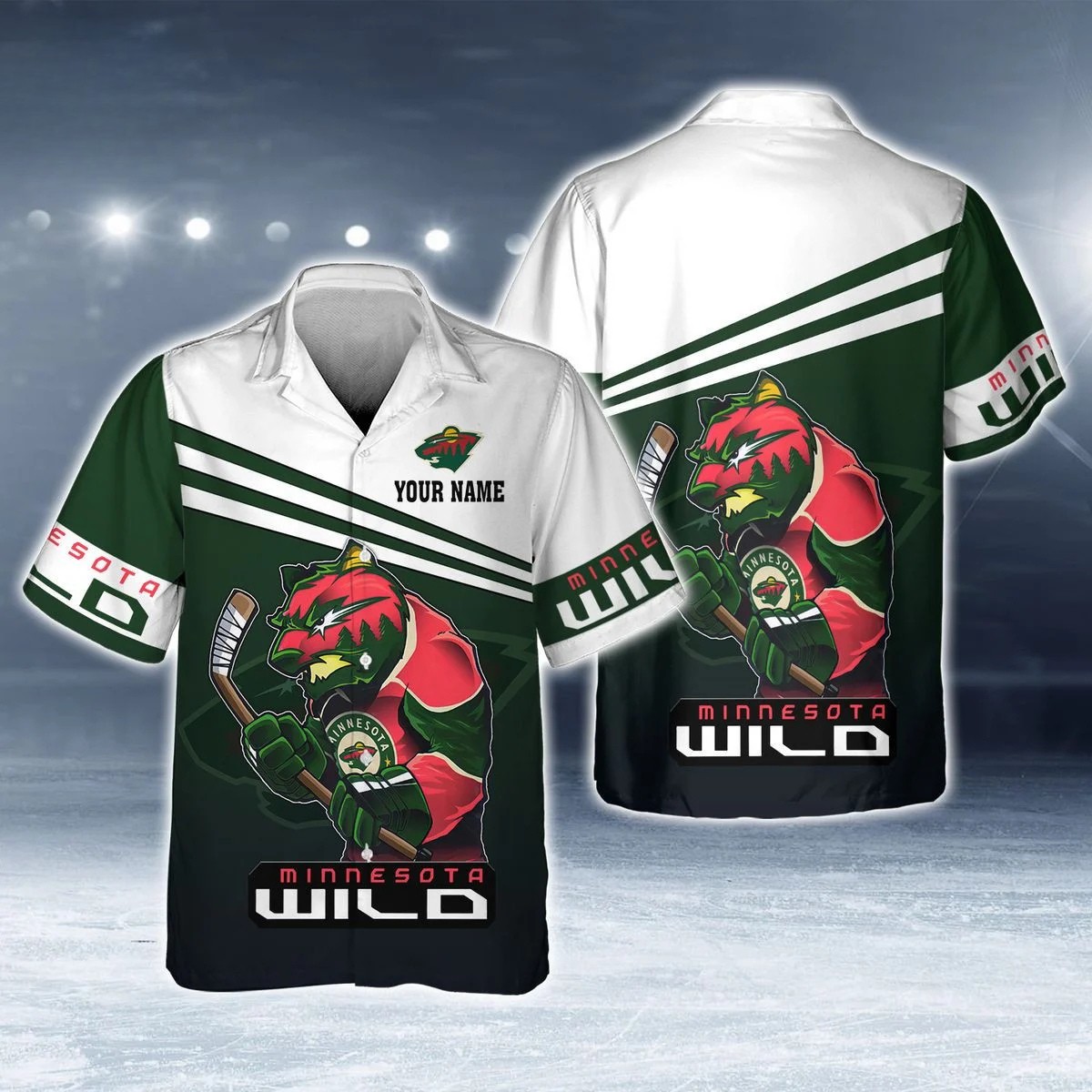 Ice Warrior Minnesota Wild Hawaiian Shirt – TeeAloha