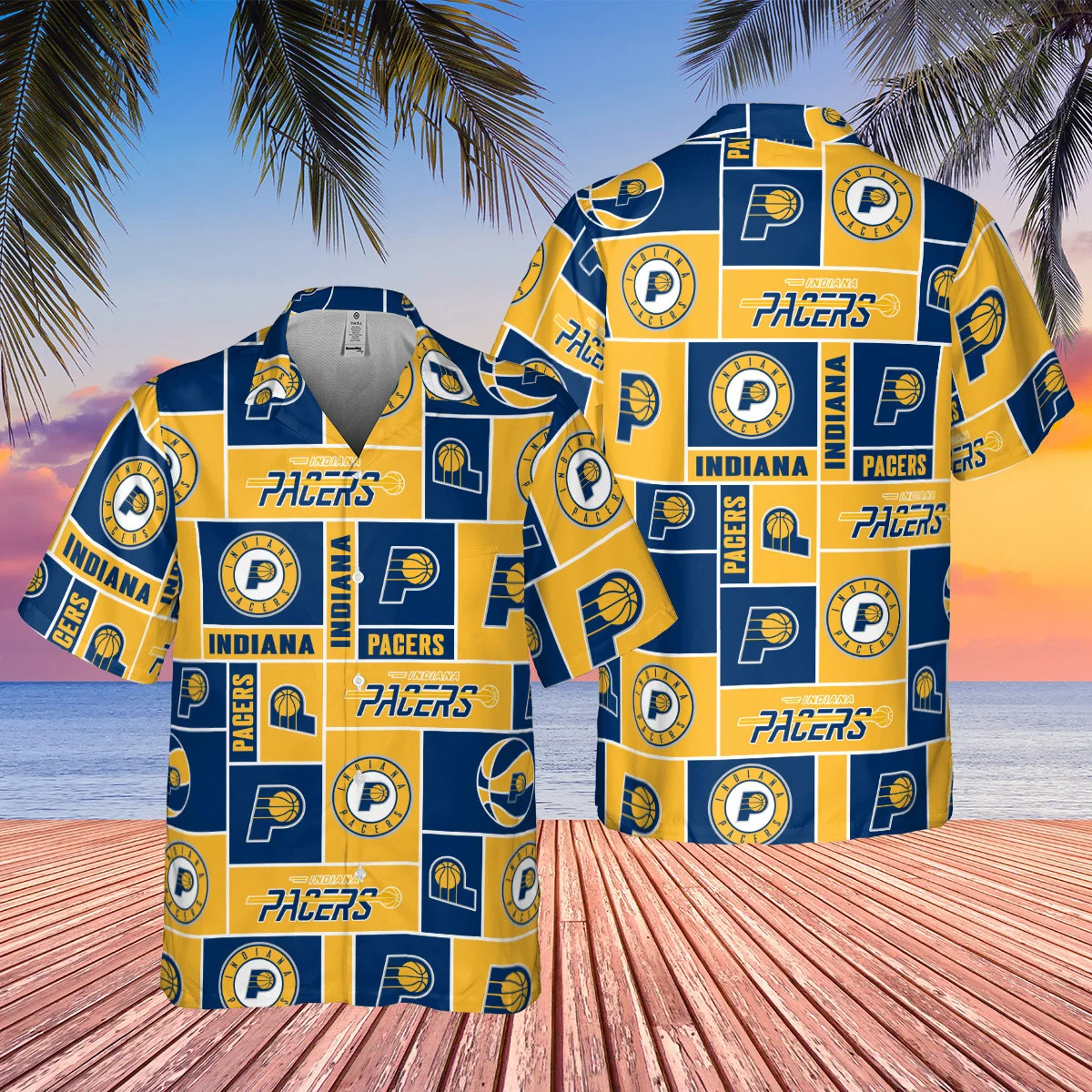 Indiana Pacers Block Style Beach Hawaiian Shirt – TeeAloha